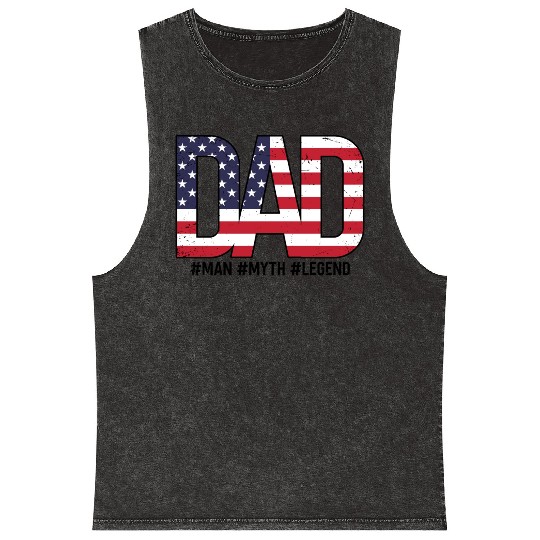 American dad Mineral Wash Tank Tops