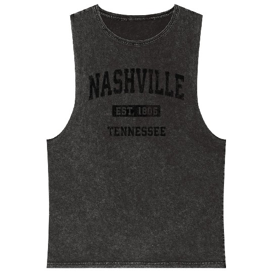 hville Tennessee Tn Athletic Sports Mineral Wash Tank Tops