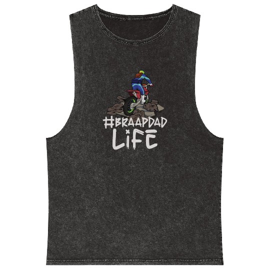 Dirt Bike Dirt Bike Riding Motocross Dirt Biking Mineral Wash Tank Tops