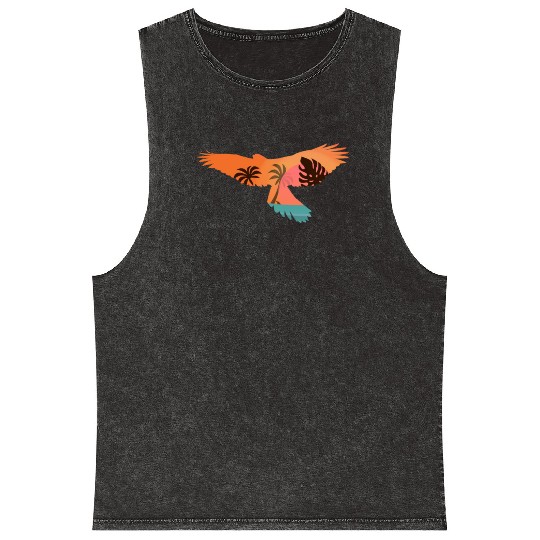 Falconry Bird Falcon Hunting Falconer Mineral Wash Tank Tops