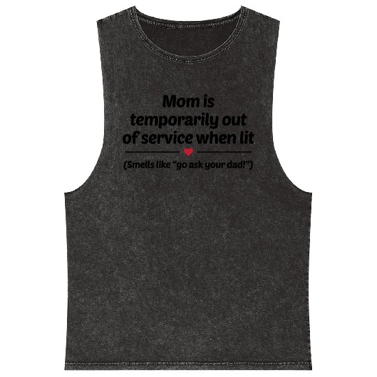Go Ask Your Dad trending Mineral Wash Tank Tops