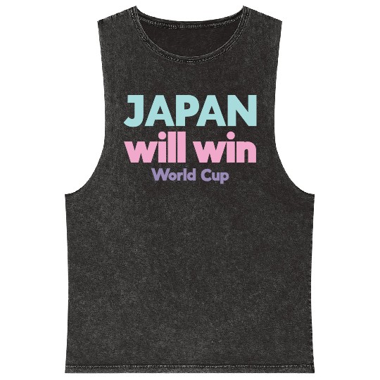 Japan world cup music Mineral Wash Tank Tops