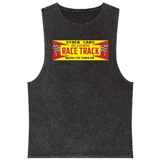 Mt Clemens Race Track Mineral Wash Tank Tops