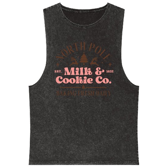 North Pole Milk Cookie Co tumblr green Mineral Wash Tank Tops