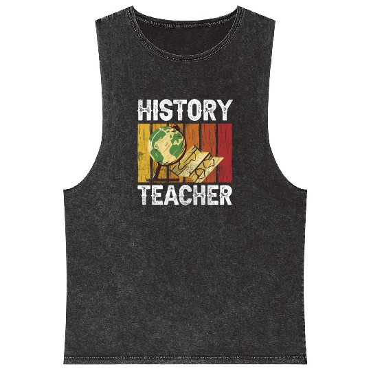 History Teacher Job Historian Historic Mineral Wash Tank Tops