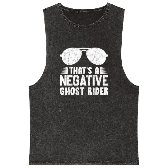 That'S A Negative Ghost Rider Pun For Movie Mineral Wash Tank Tops