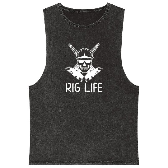 Oilfield Wife Roughneck Oil Drilling Frac crew Mineral Wash Tank Tops