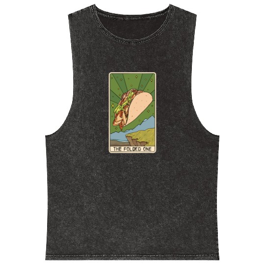 Tarot Card Reader Taco Lover Taco Eater Mexican Mineral Wash Tank Tops