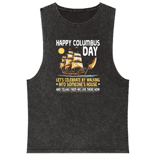 Aboriginal Indians Indigenous Native American Day Mineral Wash Tank Tops