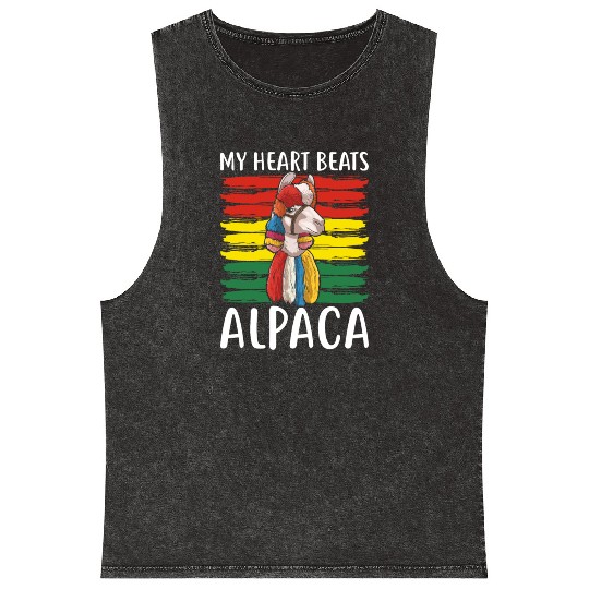 Bolivia Flag Bolivian Alpaca Lover Country South Mineral Wash Tank Tops
