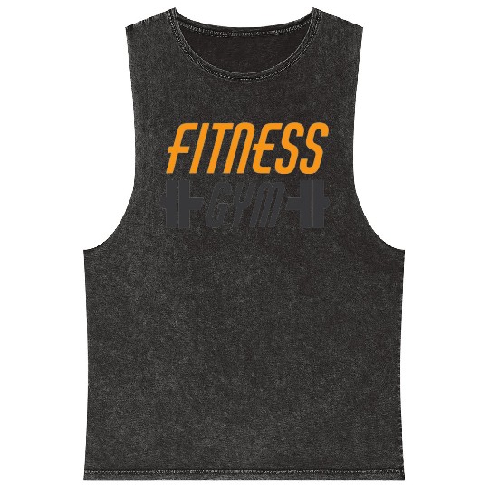 Fitness Gym Mineral Wash Tank Tops