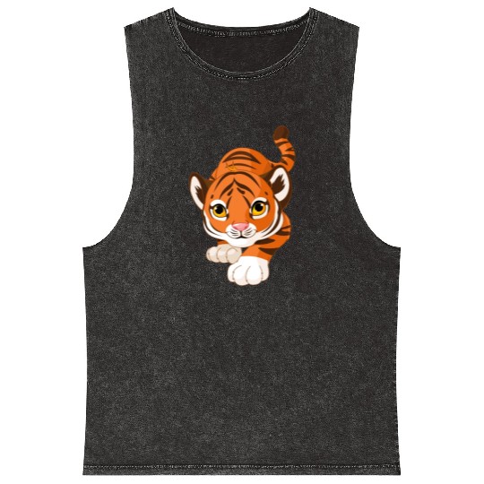 Tiger Love Mineral Wash Tank Tops