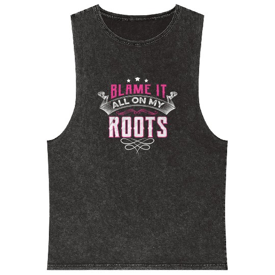 Blame It All On My Roots Mineral Wash Tank Tops
