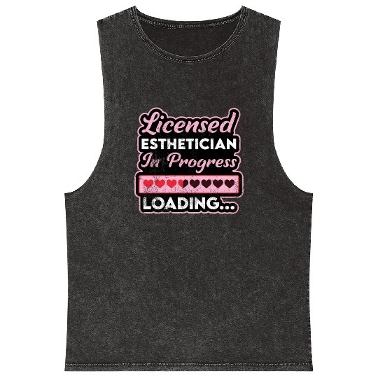 Licensed Esthetician In Progress Future Estheticia Mineral Wash Tank Tops