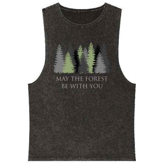 May The Forest Be With You Mineral Wash Tank Tops