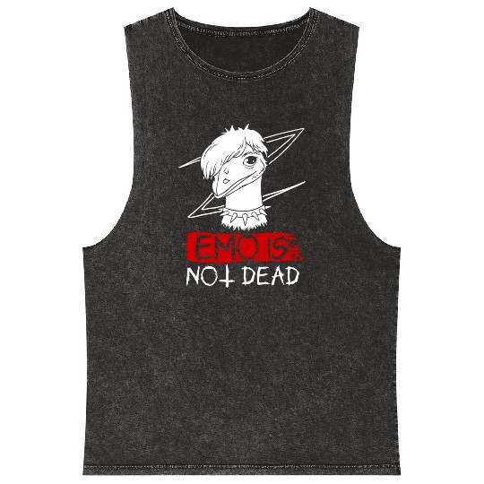 Emo Boy Emo Girl Emu Bird Emocore Punk Aesthetic Mineral Wash Tank Tops