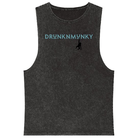 DESIGNdrunknmunky s drunk monkey Mineral Wash Tank Tops