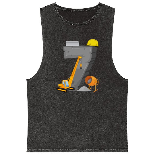 7 Concrete Number Construction Crane Kid 7th Mineral Wash Tank Tops