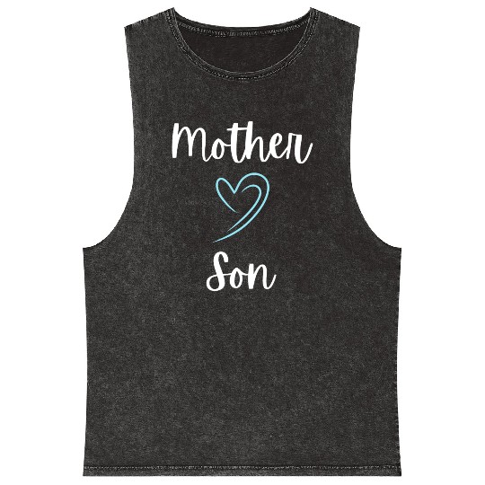 Mother Son Bond Mineral Wash Tank Tops