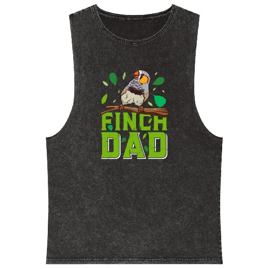 World´s best Finch Dad Finches Dad Bird lover Mineral Wash Tank Tops