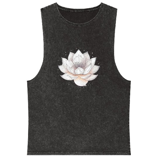 serene Lotus (1) Mineral Wash Tank Tops