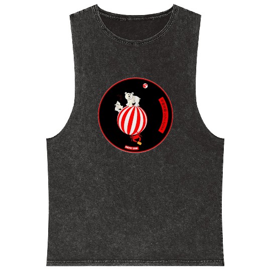 Cute Polar Cubs & Crafty Crab Meme By Abby Anime Mineral Wash Tank Tops