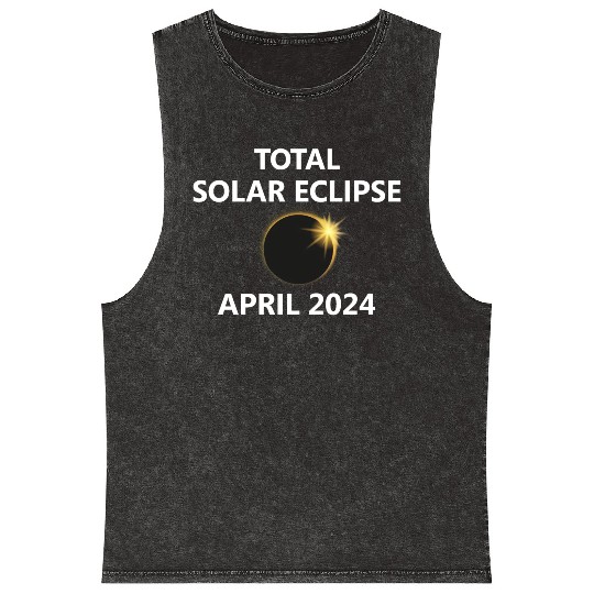 Solar Eclipse 2024 Kentucky Oklahoma Michigan City Mineral Wash Tank Tops