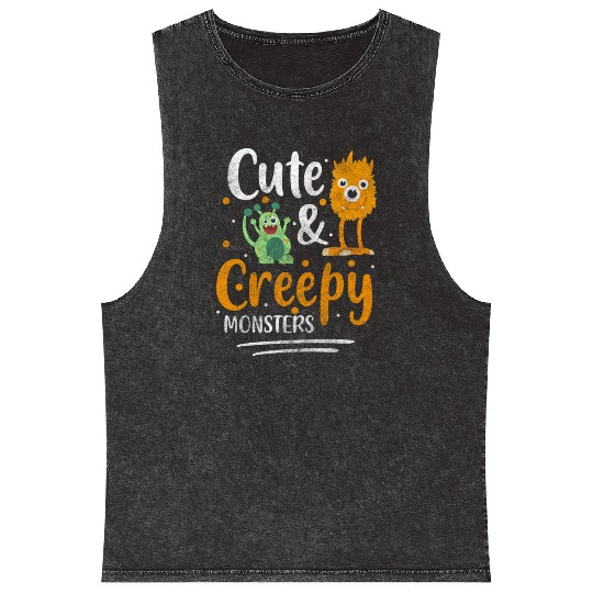 Monster Fright Children Monster Hunter Mineral Wash Tank Tops