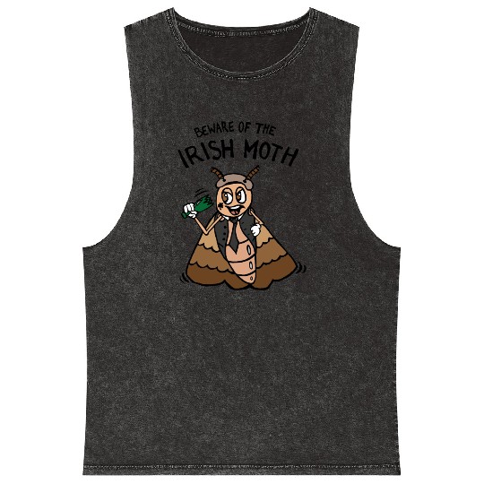 Beware Of The Irish Moth Mob Mineral Wash Tank Tops