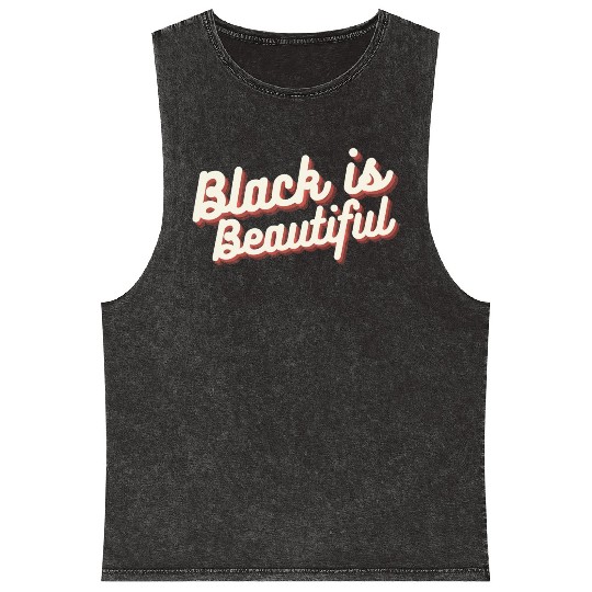 Black is Beautiful Mineral Wash Tank Tops