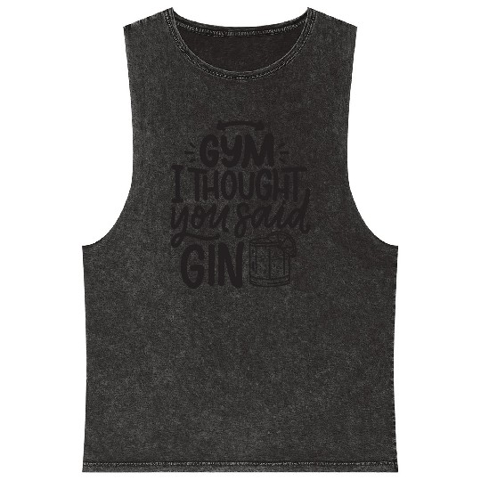 Gym or Gin travel Mineral Wash Tank Tops