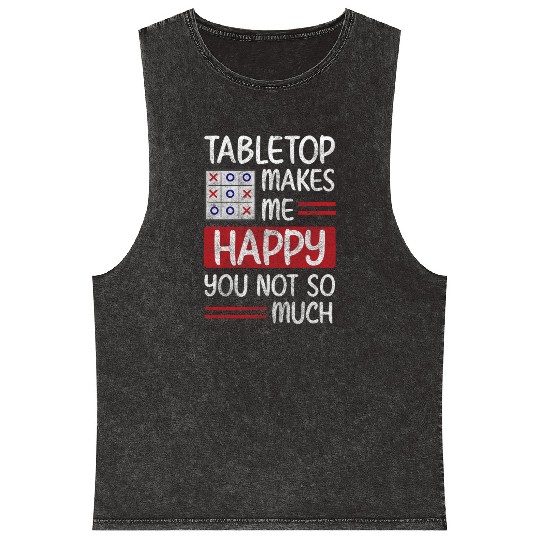 Board Game Nerd Strategy Mineral Wash Tank Tops