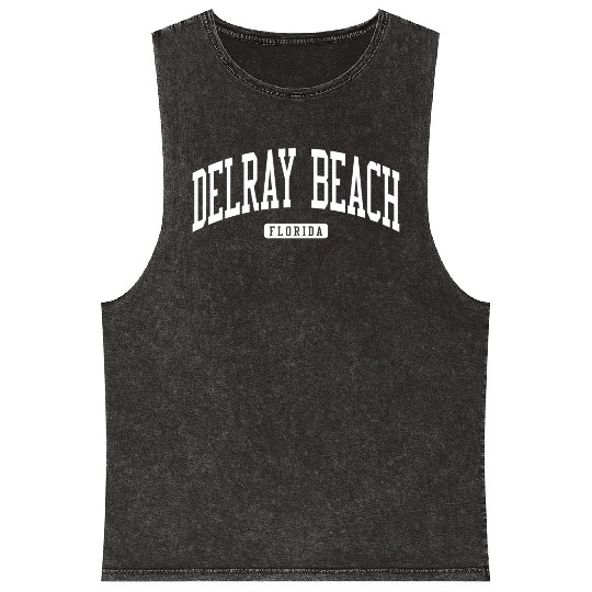 Delray Beach Florida Fl College University Mineral Wash Tank Tops