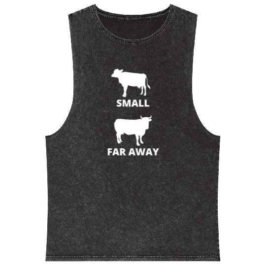 Small Cow Far Away Mineral Wash Tank Tops Funny Father Ted Dougal