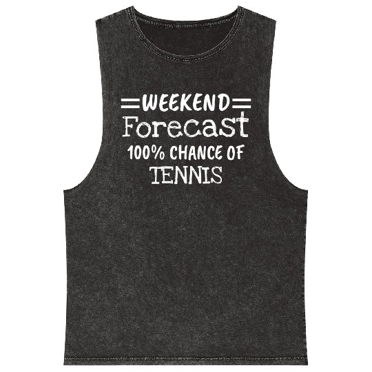 Weekend Forecast Tennis Mineral Wash Tank Tops