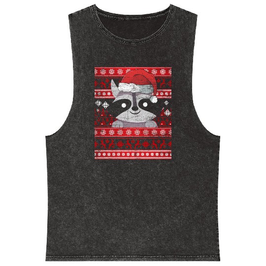 Zookeeper Raccoon Ugly Racoon Mineral Wash Tank Tops