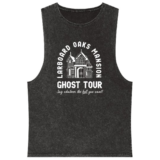 I Think You Should Leave Ghost Tour Mineral Wash Tank Tops