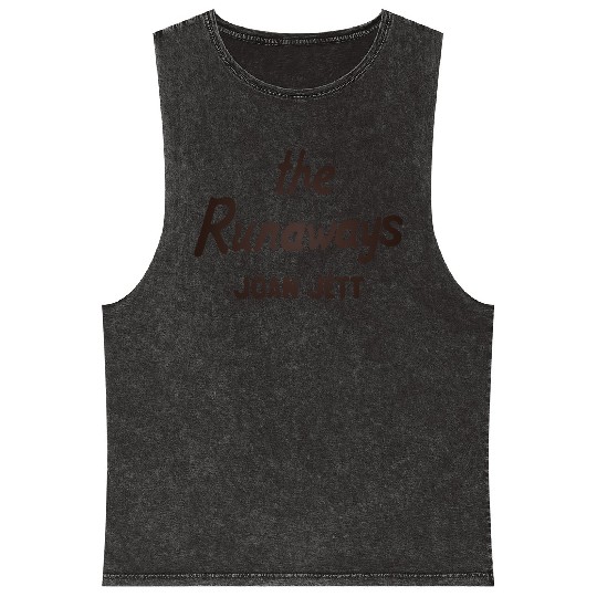 The Runaways Joan Jett Mineral Wash Tank Tops