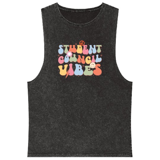 Student Council Vibes, Back To School Mineral Wash Tank Tops