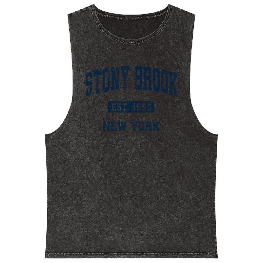 Stony Brook New York Ny Athletic Sports Mineral Wash Tank Tops