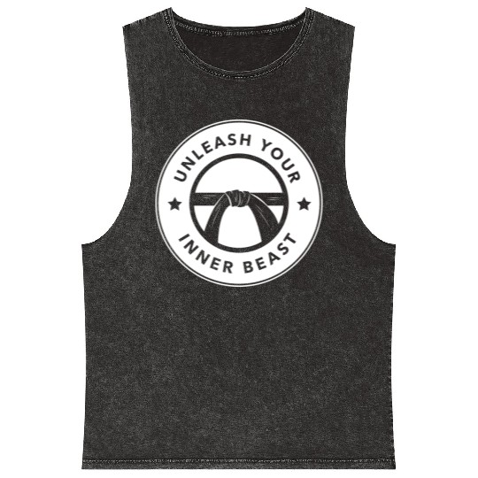 Martial Arts Unleash your inner beast Mineral Wash Tank Tops