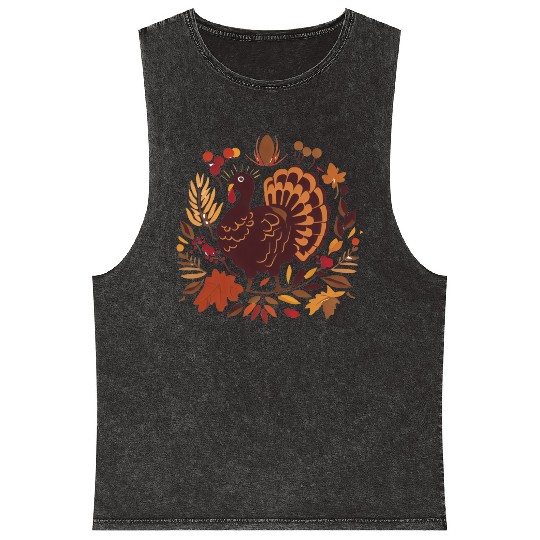 Turkeys, Harvest, and Gratitude Mineral Wash Tank Tops