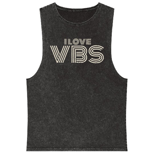 VBS Crew Summer Camp Vacation Teacher Student Mineral Wash Tank Tops