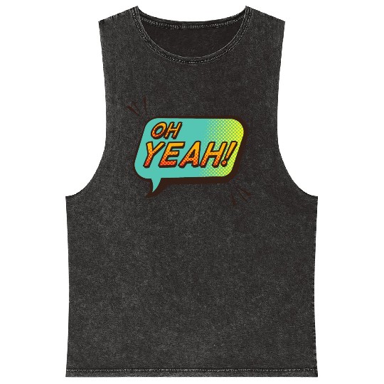 OH YEAH! Mineral Wash Tank Tops design