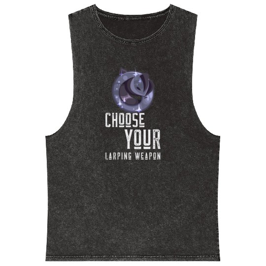 Choose your LARPing weapon - Wizard Hat Mineral Wash Tank Tops