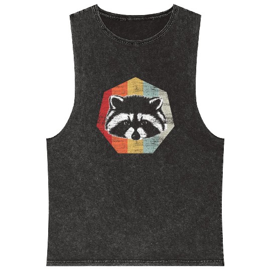 Ra Rac Trash Panda Mineral Wash Tank Tops