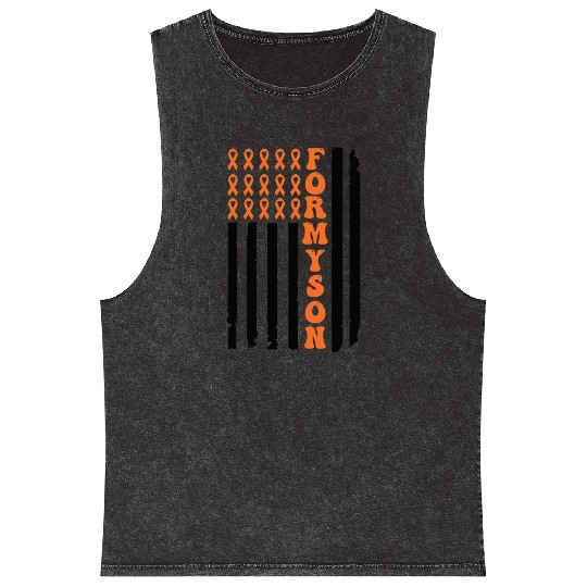 Multiple Sclerosis Awareness For My Son Mineral Wash Tank Tops