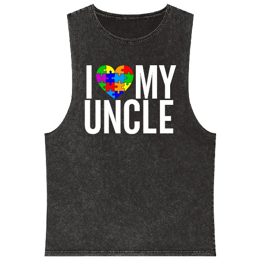 I Love my Uncle Mineral Wash Tank Tops
