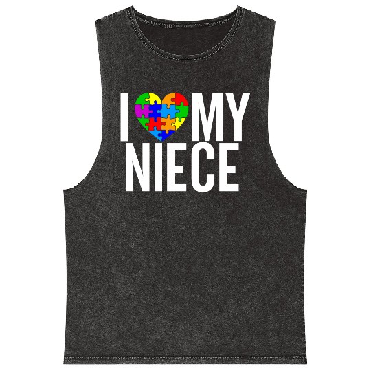 I Love My Niece Mineral Wash Tank Tops