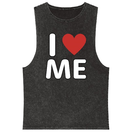 I Love Me Mineral Wash Tank Tops